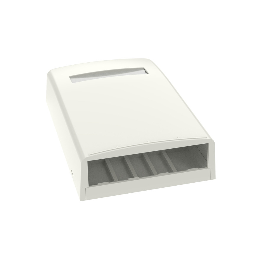 Panduit CBX4IW-AY Mini-Com Surface Mount Box, ABS Plastic, 4 Port, Off White