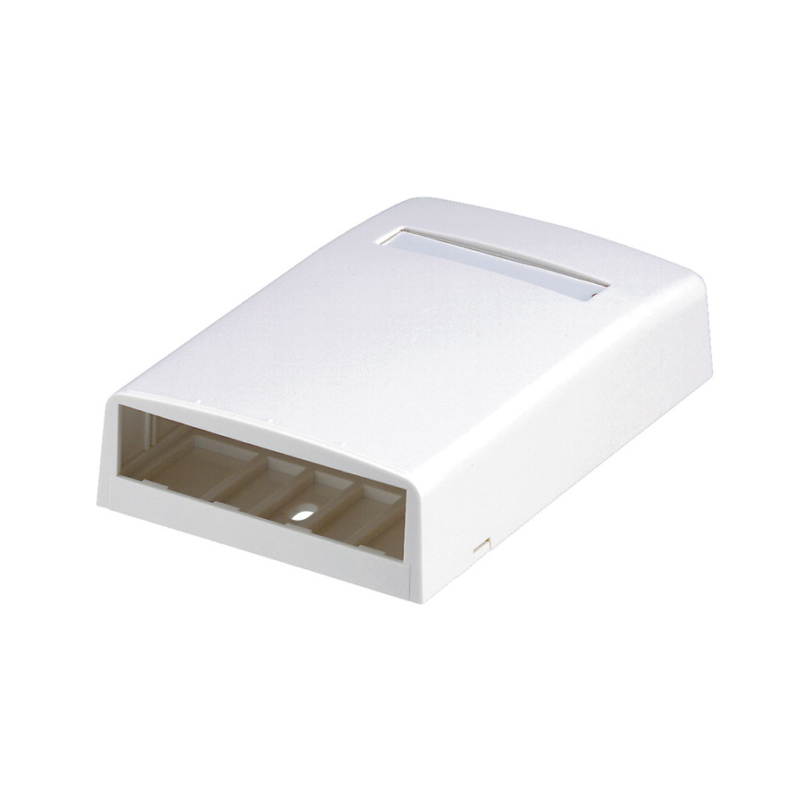 Panduit CBX4WH-AY Mini-Com Surface Mount Box, ABS Plastic, 4 Port, White