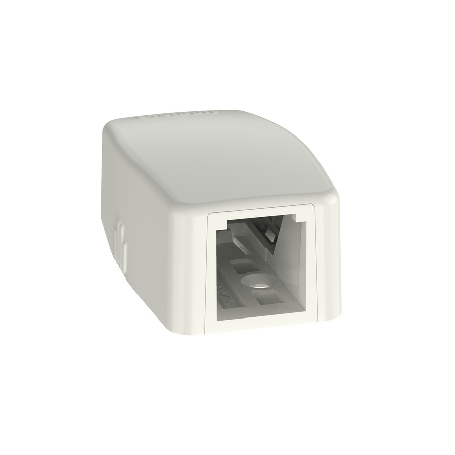 Panduit CBXQ1IW-A Mini-Com Surface Mount Box, ABS Plastic, 1 Port, Off White