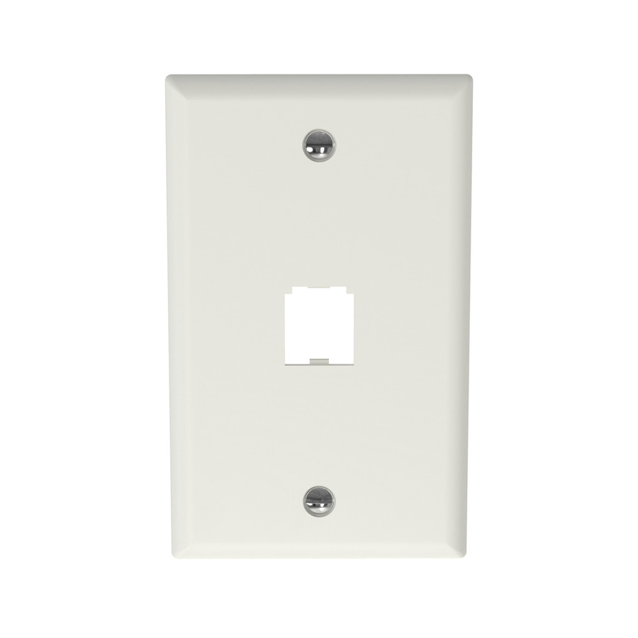 Panduit CFP1IW Mini-Com Single Gang Faceplate, 1 Port, 2.75"x4.5", Off White, 1Pc