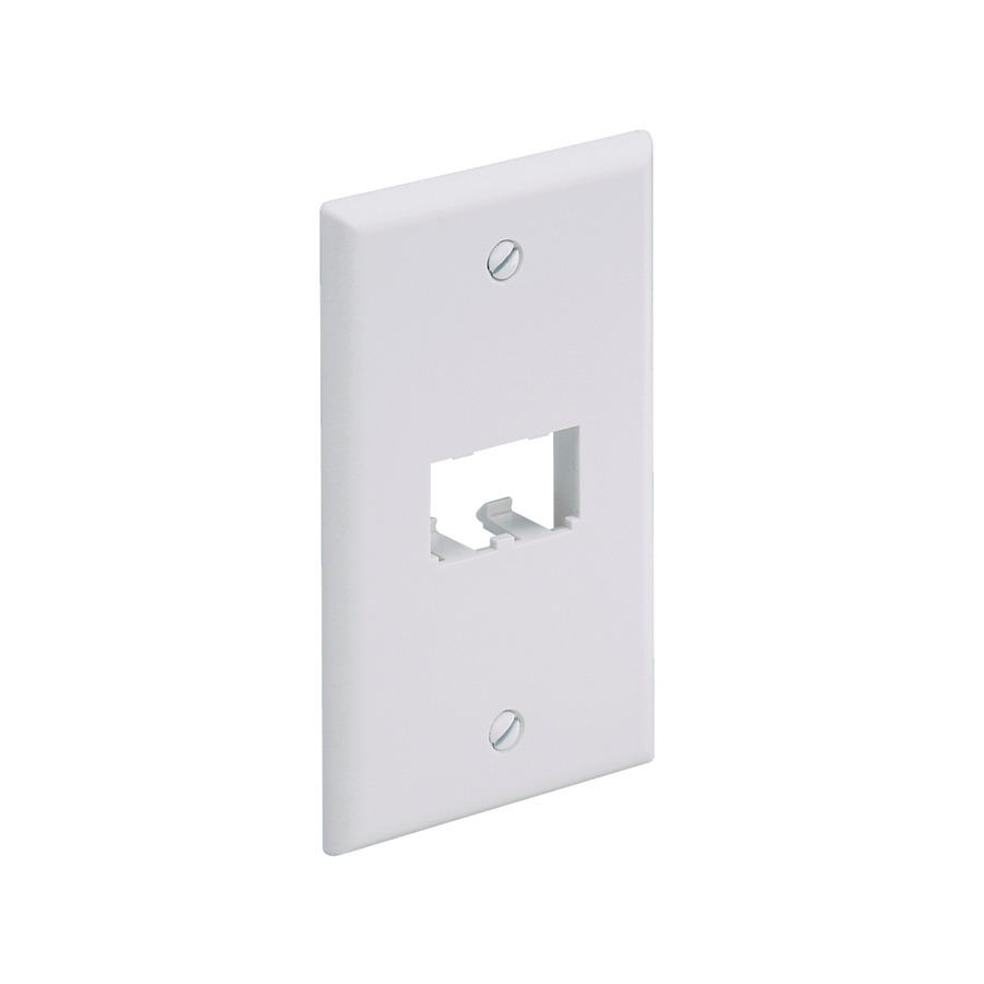 Panduit CFP2WH Mini-Com Single Gang Faceplate, 2 Port, 2.75"x4.5", White, 1Pc