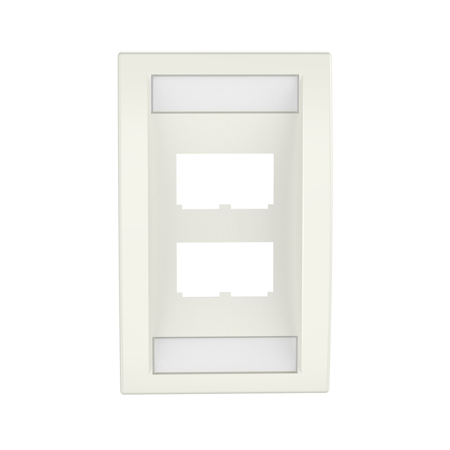 Panduit CFPE4IWY Mini-Com Faceplate, 4 Port, 2.75"x4.5", Off White, 1Pc