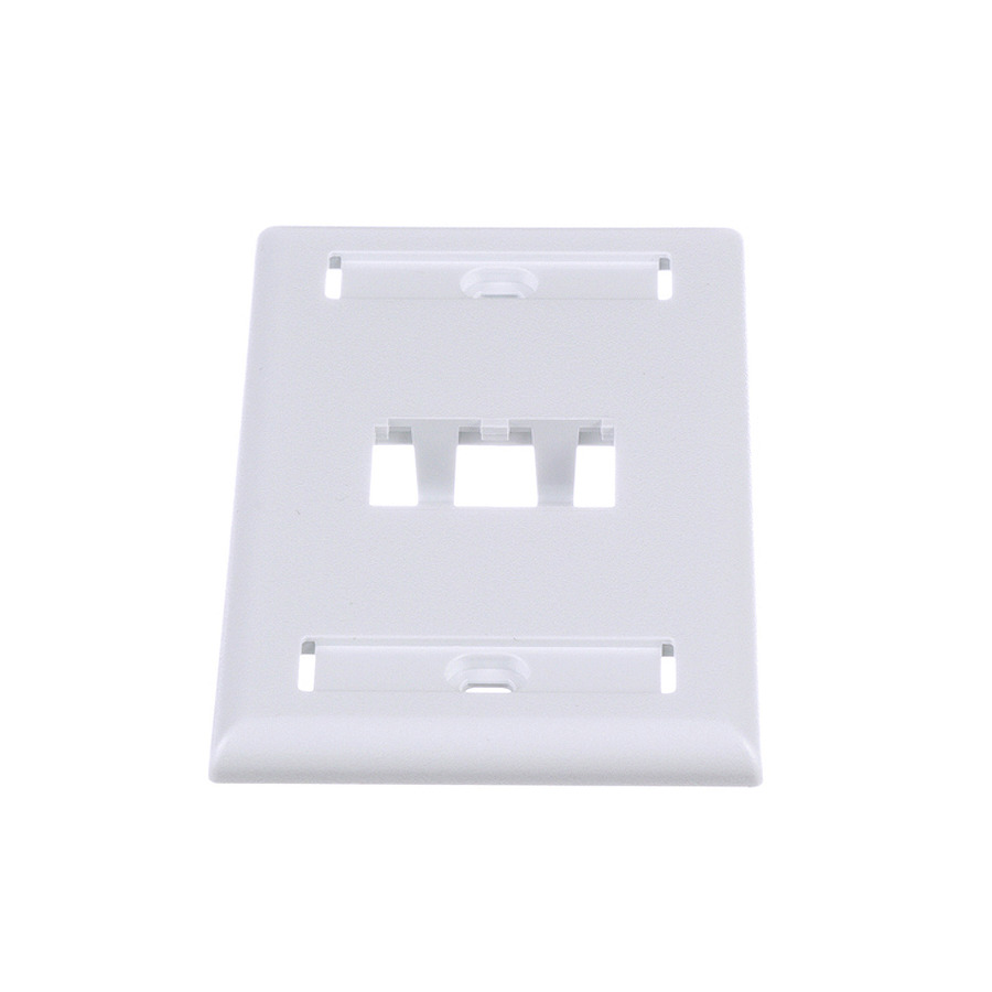 Panduit CFPL2WHY Mini-Com Single Gang Faceplate, 2 Port, 2.75"x4.5", White, 1Pc