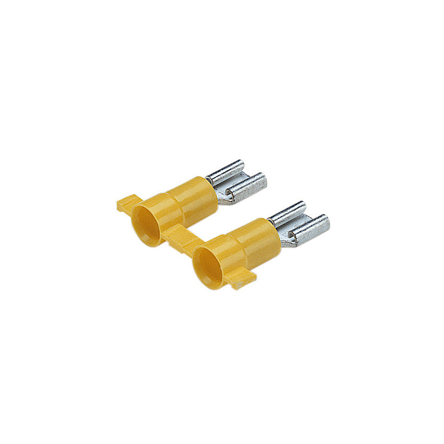 Panduit DV10-250-2K Female Disconnect, Vinyl Insul, 600V, 12-10AWG, Yellow, Reel/2000Pcs