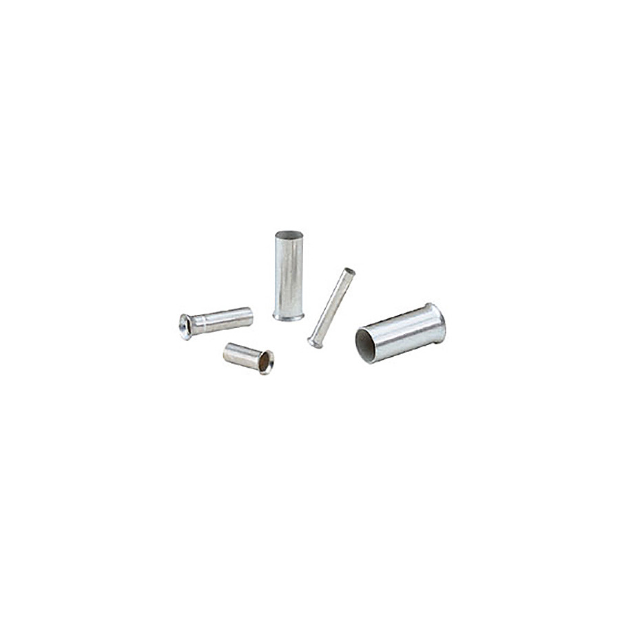 Panduit F89-25-L Ferrule, Single Wire Standard, Non-Insul, Tin-Plated/Copper, 2/0AWG, .98"L, 50Pcs