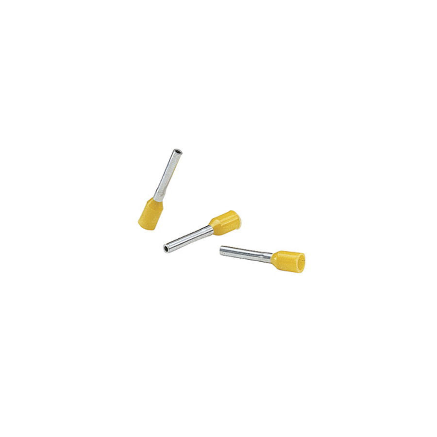 Panduit FSD73-8-D Covered Ferrule, Single Wire, Polypropylene Insul, 24AWG, Yellow, 500Pcs