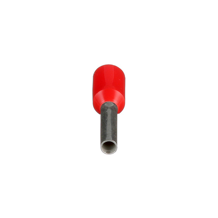 Panduit FSD77-8-3K2 Covered Ferrule, Single Wire, Polypropylene Insul, 18AWG, Red, 3000Pcs