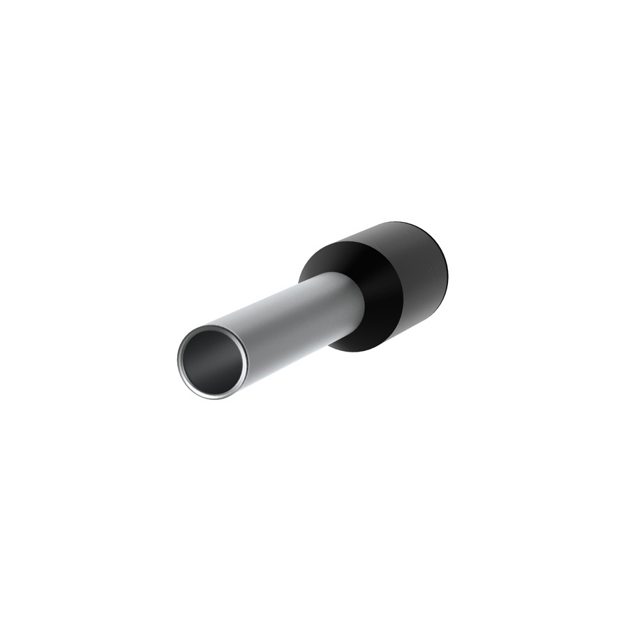 Panduit FSD78-10-D Covered Ferrule, Single Wire, Polypropylene Insul, 16AWG, Black, 500Pcs