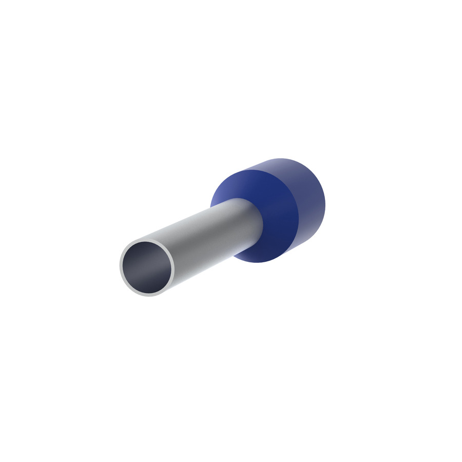 Panduit FSD80-12-D Covered Ferrule, Single Wire, Polypropylene Insul, 14AWG, Blue, 500Pcs