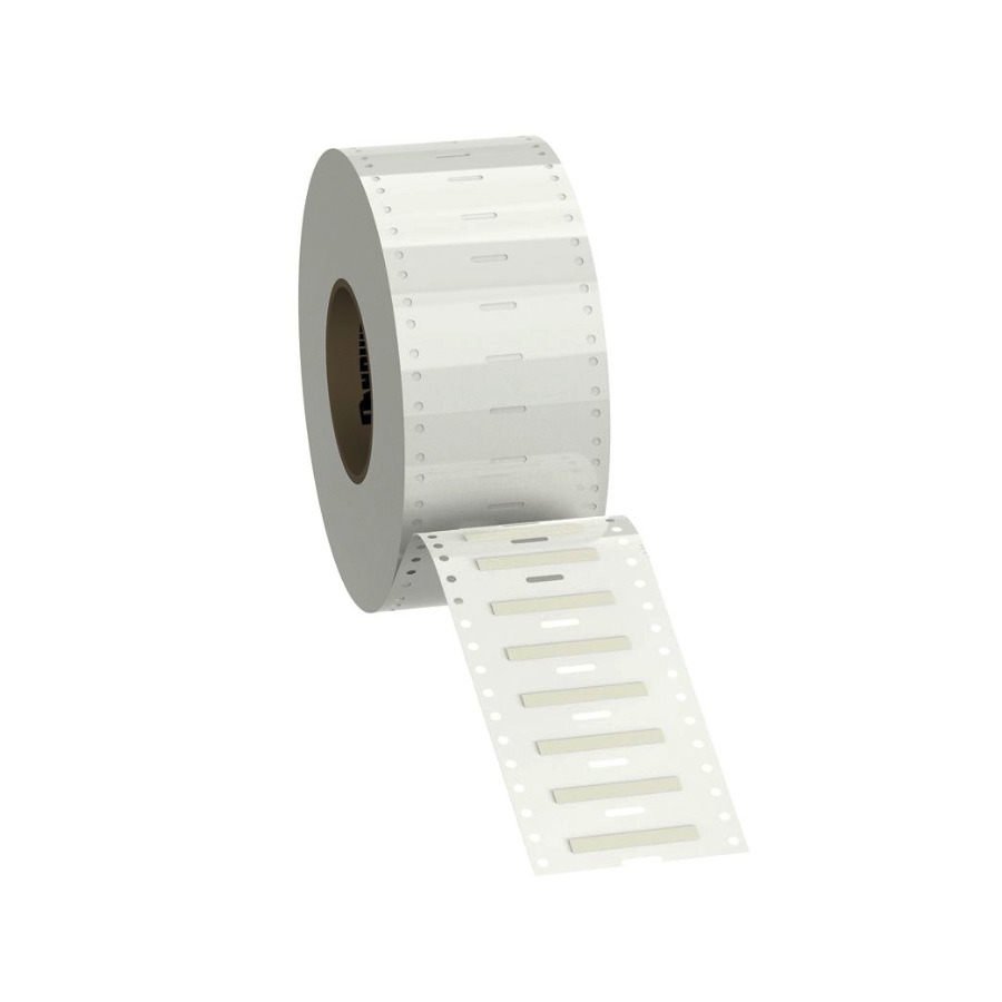 Panduit H075X034H1T-B Heat Shrink Label, 0.75" x 3/16", White, 1Roll/5000 Labels