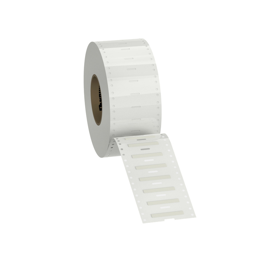 Panduit H100X034H1T-B Heat Shrink Label, 1" x 3/16", White, 1Roll/5000 Labels