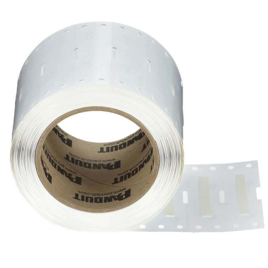 Panduit H150X034H1T Heat Shrink Label, 1.5" x 3/16", White, 1Roll/500 Labels