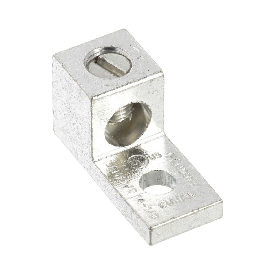 Panduit LAMA1/0-14-QY Aluminum Mechanical Lug, 1 Hole, 1/4", Sngl Barrel, 600V, 1/0-14AWG, 25Pcs