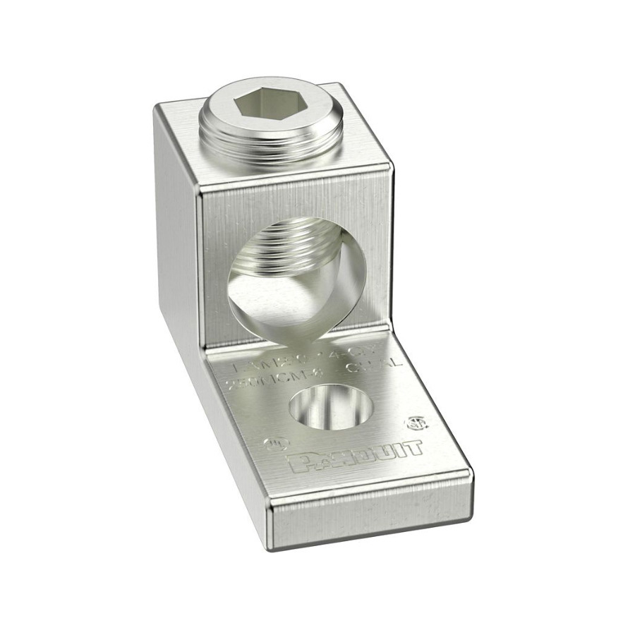 Panduit LAMA2/0-14-QY Aluminum Mechanical Lug, 1 Hole, 1/4", Sngle Barrel, 600V, 2/0-14AWG, 25Pcs