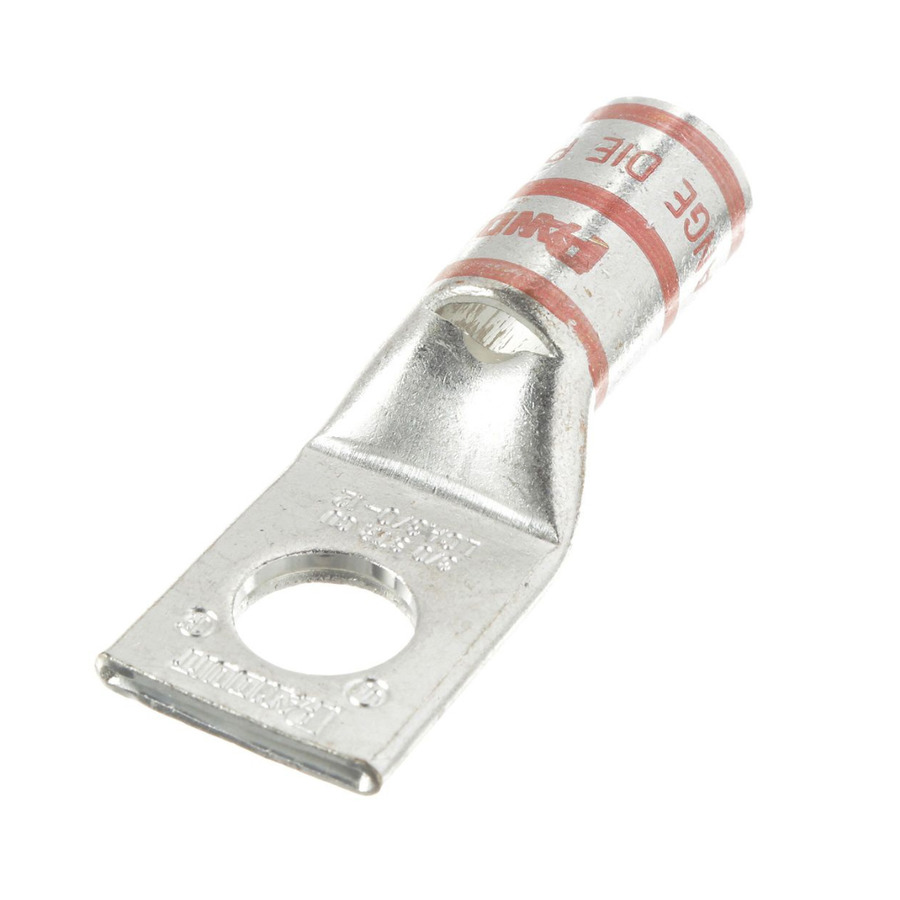 Panduit LCA3/0-12-X Copper Compression Lug, 1 Hole, 12.7, Stndrd Barrel, 35kv, 3/0AWG, Orange, 10Pcs