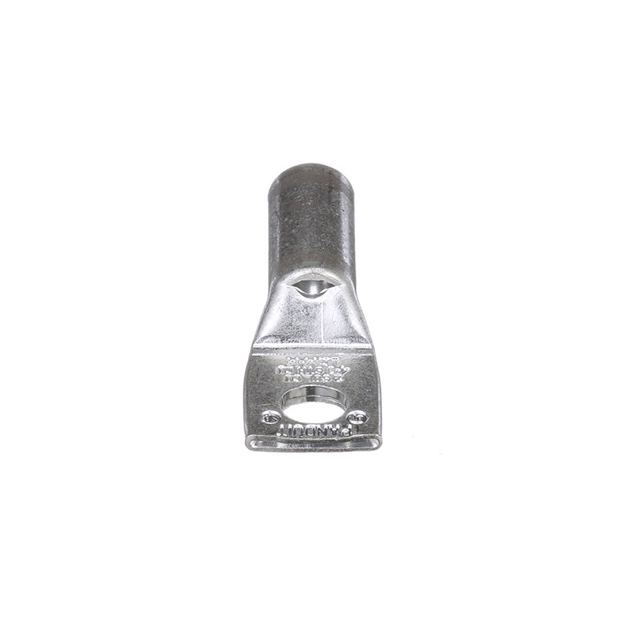 Panduit LCA4-14-L Copper Compression Lug, 1 Hole, 1/4", Stndrd Barrel, 35kv, 35kv, 4AWG, Gray, 50Pcs