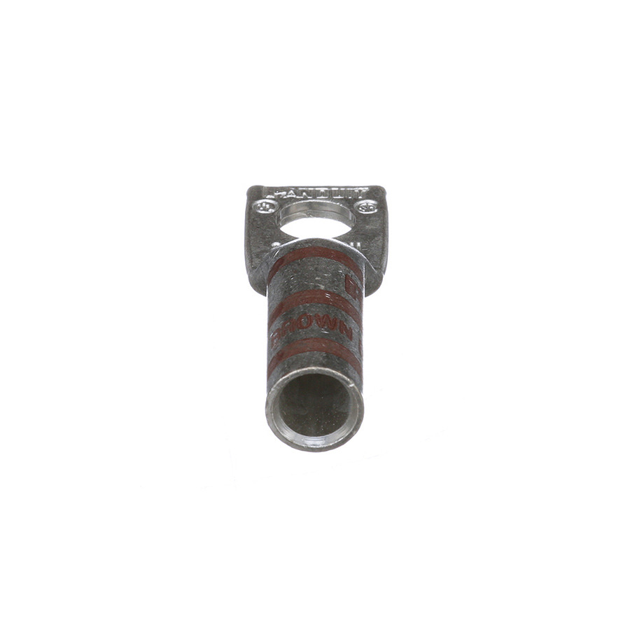 Panduit LCB2-56-Q Copper Compression Lug, 1 Hole, 5/16", Long Barrel, 35kv, 2AWG, Brown, 25Pcs