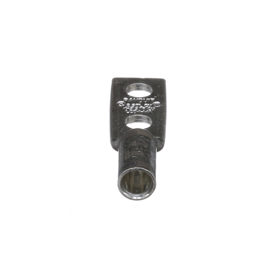 Panduit LCD4-14A-L Copper Compression Lug, 2 Hole, 1/4", Stndrd Barrel, 35kv, 4AWG, Gray, 50Pcs