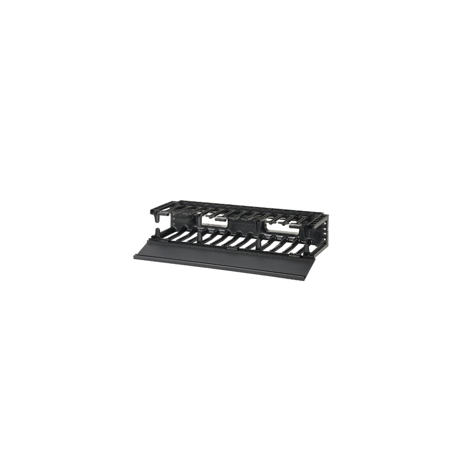 Panduit NMF2 NetManager Horizontal Cable Manager, Single-Sided, 2 RU, PVC, Black