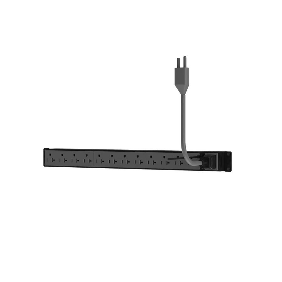 Panduit P12B01M SmartZone G5 Basic PDU, 20A/120V, (12)5-20R Outlets, 10' Cord, Black