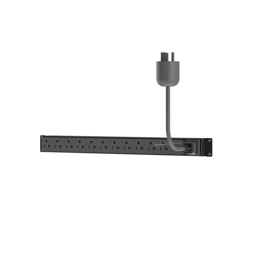 Panduit P12B19M SmartZone G5 Basic PDU, 20A/120V, (12)5-20R Outlets, 10' Cord, Black