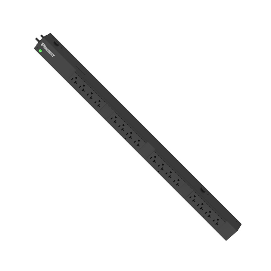 Panduit P16B08M SmartZone G5 Basic PDU, 20A/120V, (16)5-20R Outlets, 10' Cord, Black