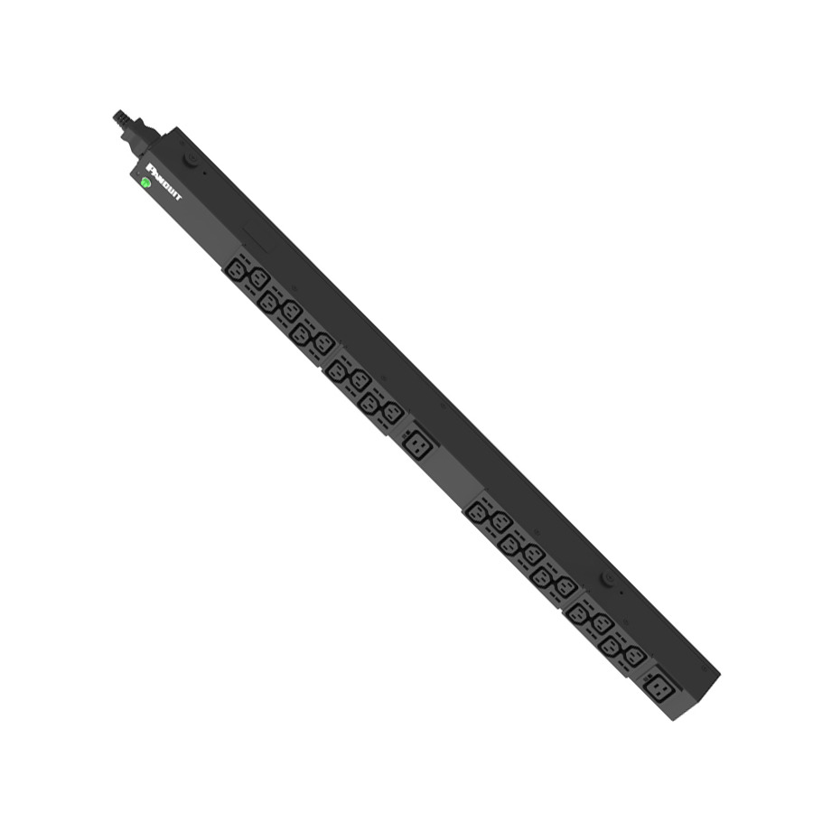 Panduit P22B10M SmartZone G5 Basic PDU, 20A/208V, (20)C13 (2)C19 Outlets, 10' Cord, Black