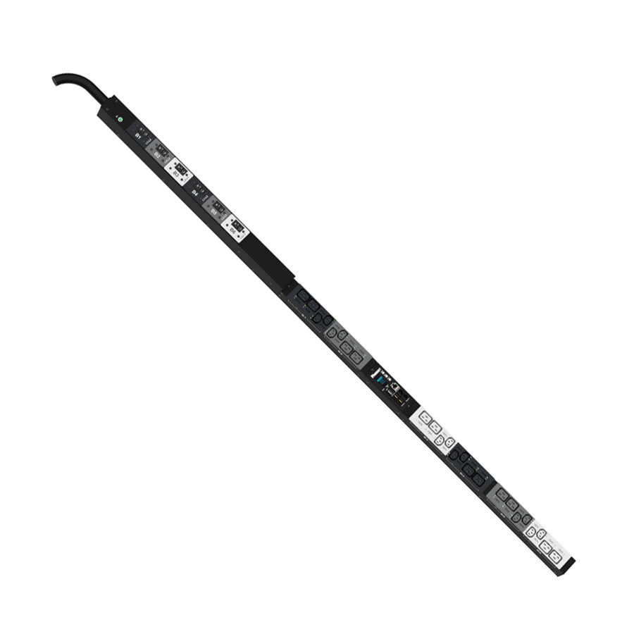 Panduit P24G05M SmartZone G5 PDU, 60A/208V, (12)C13 (12)C19 Outlets, 10' Cord, Black, MSPO Series