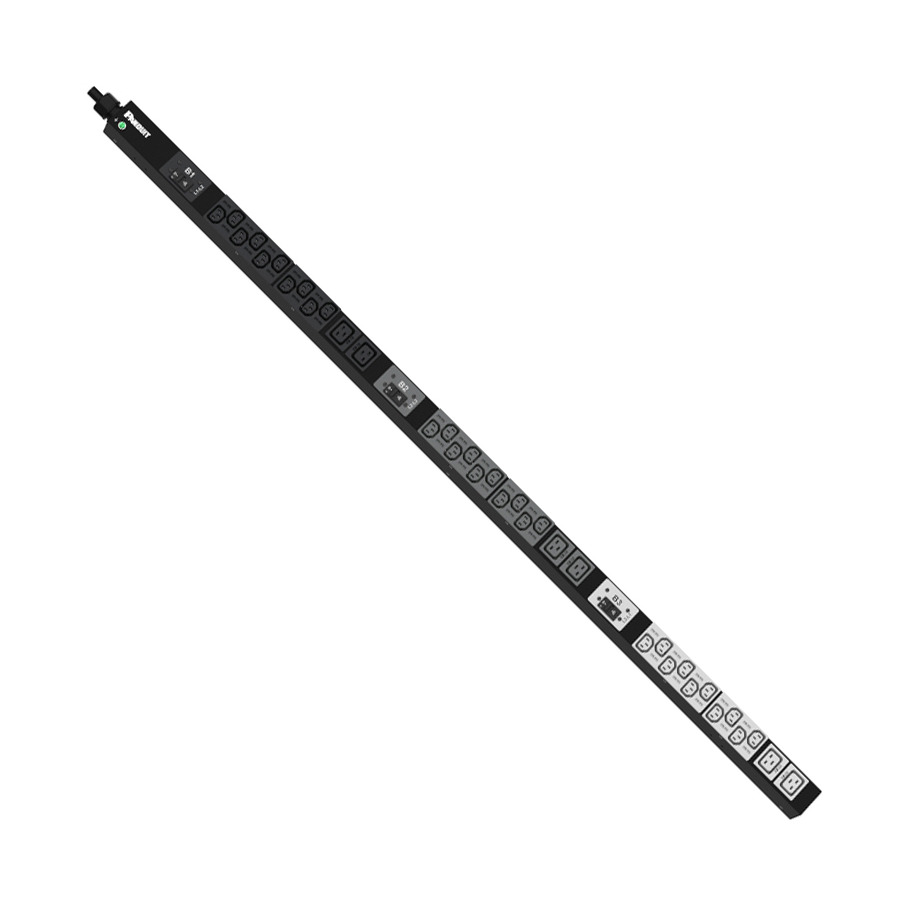 Panduit P36B26M SmartZone G5 Basic PDU, 30A/208V, (30)C13 (6)C19 Outlets, 10' Cord, Black