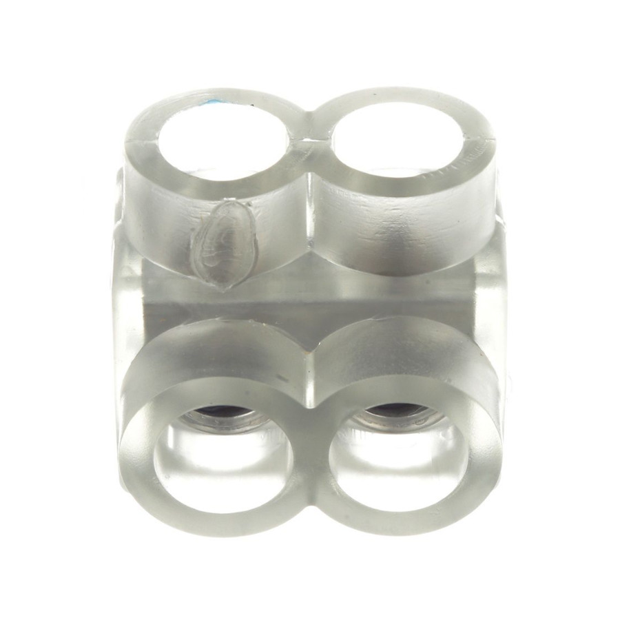 Panduit PCSB2/0-2-12 Multi-Tap Mechanical Lug, Clear PVC Insul, 2Port, 600V, 2/0AWG, 12Pcs