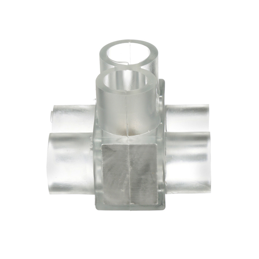 Panduit PCSB250-2-6Y Multi-Tap Mechanical Lug, Clear PVC Insul, 2Port, 600V, 250MCM, 6Pcs