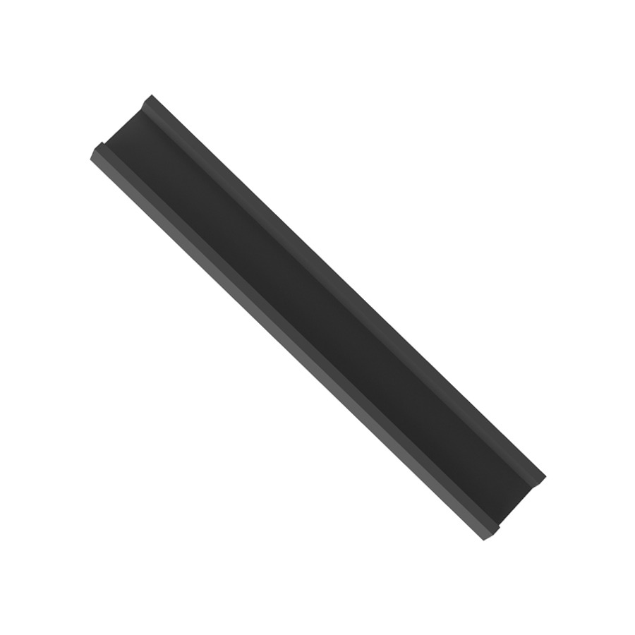 Panduit PCSSH-B-CR Custom-Length Cushion Sleeve, U-Shape Channel, Black Neoprene, .91"Wx100'L