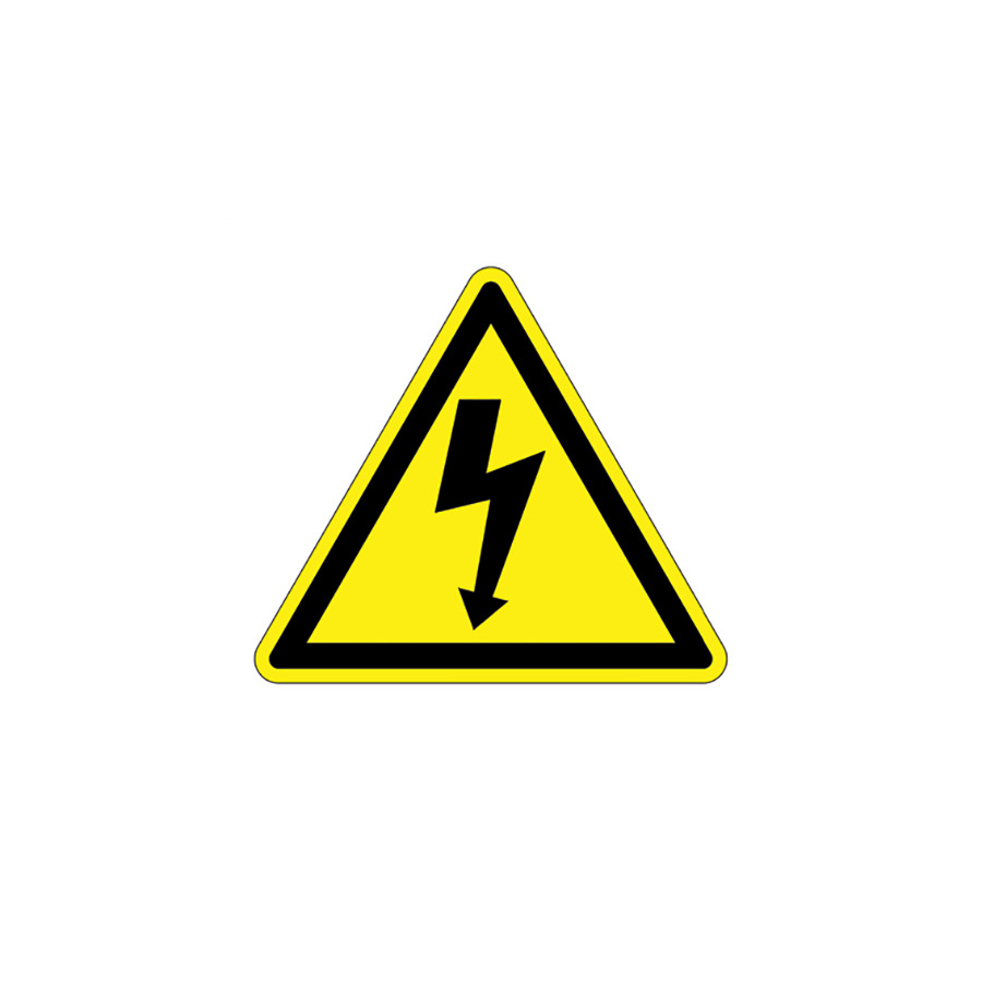 Panduit PESW-B-1Y ISO Warning Triangle Symbol, Laminated, .9"x.78", 10Markers/Card, 10Cards/Pkg