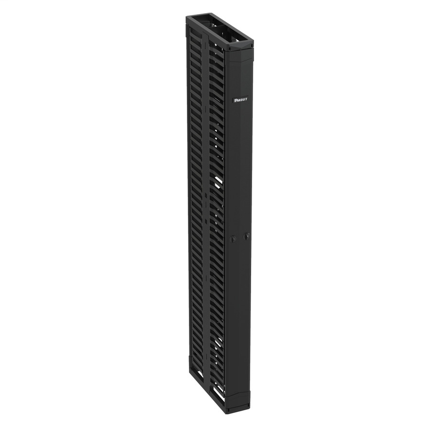 Panduit PR2VD06 PatchRunner 2 Vertical Cable Manager, 45 RU, Black