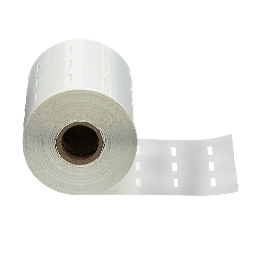 Panduit S050X075VA1Y Self-Laminating Label, .5"x.75", Vinyl, White, 1" Core, 5000 Labels