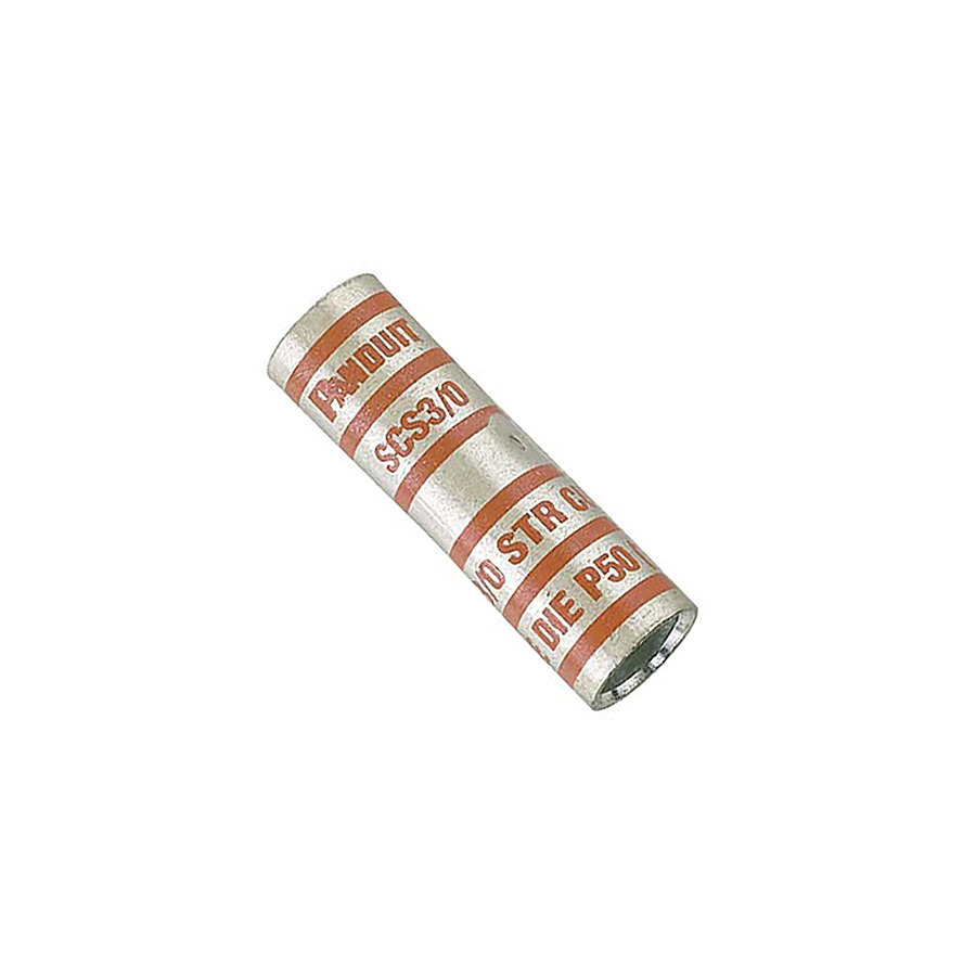 Panduit SCS2-Q Copper Compression Lug, Standard Barrel, 35Kv, 2AWG, Brown, 25Pcs