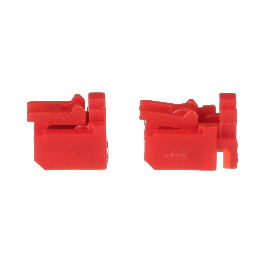 Panduit SKRJ45RD-X Smartkeeper RJ45 Blockout Device, Tamper-Resistant, Red, 10Pcs