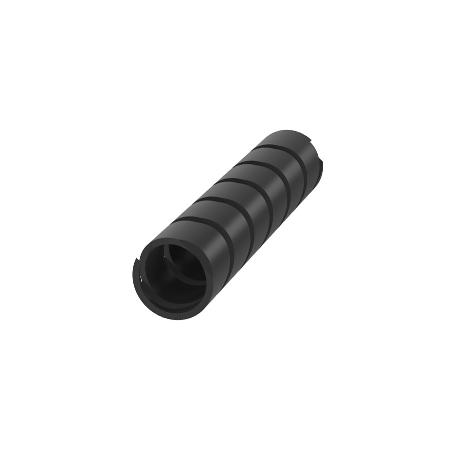 Panduit T100F-C0 Spiral Wrap, Weather Resistant, Polyethylene, Black, 1" Dia, 100'/1Roll