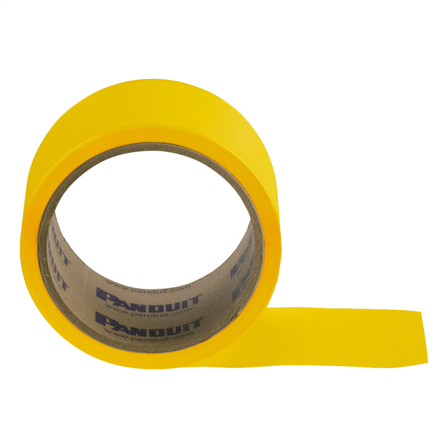 Panduit T200X000VX1Y Continuous Tape, 2" x 100', Yellow, Vinyl, 1Roll