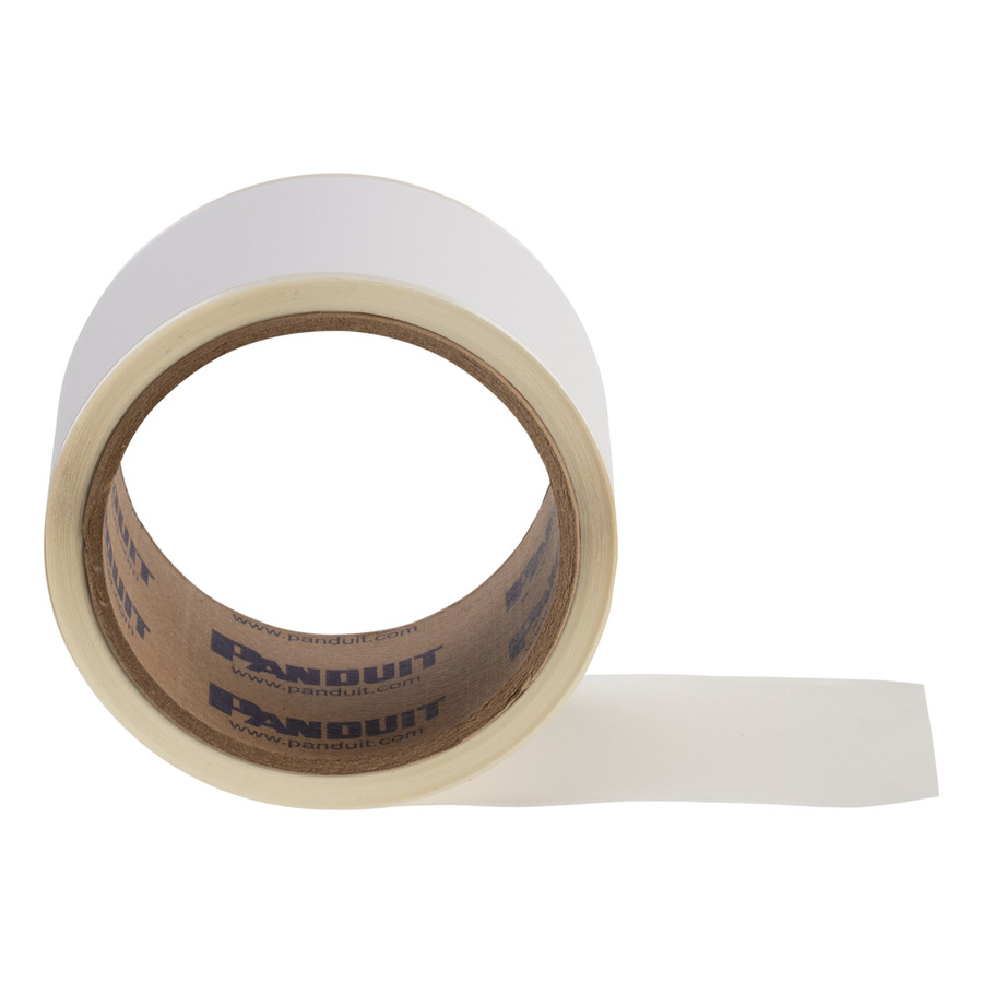 Panduit T200X000WJI InkJet Continous Tape, Std Adhesive, Vinyl, 2"Wx30' L, White, 1Roll