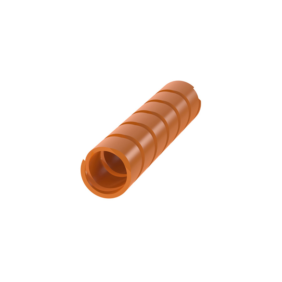 Panduit T25F-C3Y Spiral Wrap, Polyethylene, Orange, .25" Dia, 100'/1Roll