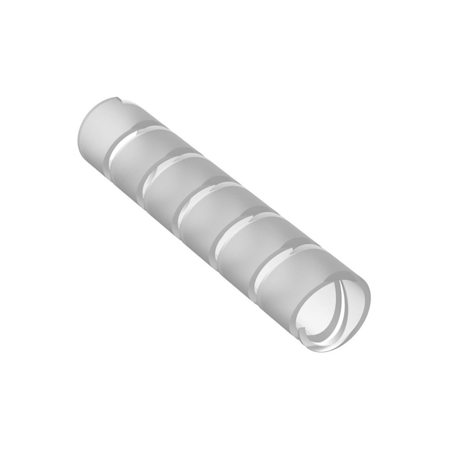 Panduit T25R-CY Spiral Wrap, Fire Resistant, Polyethylene, Natural, .25" Dia, 100'/1Roll