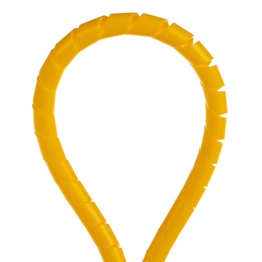 Panduit T50F-TL4Y Spiral Wrap, Polyethylene, Yellow, .5" Dia, 250'/1Roll