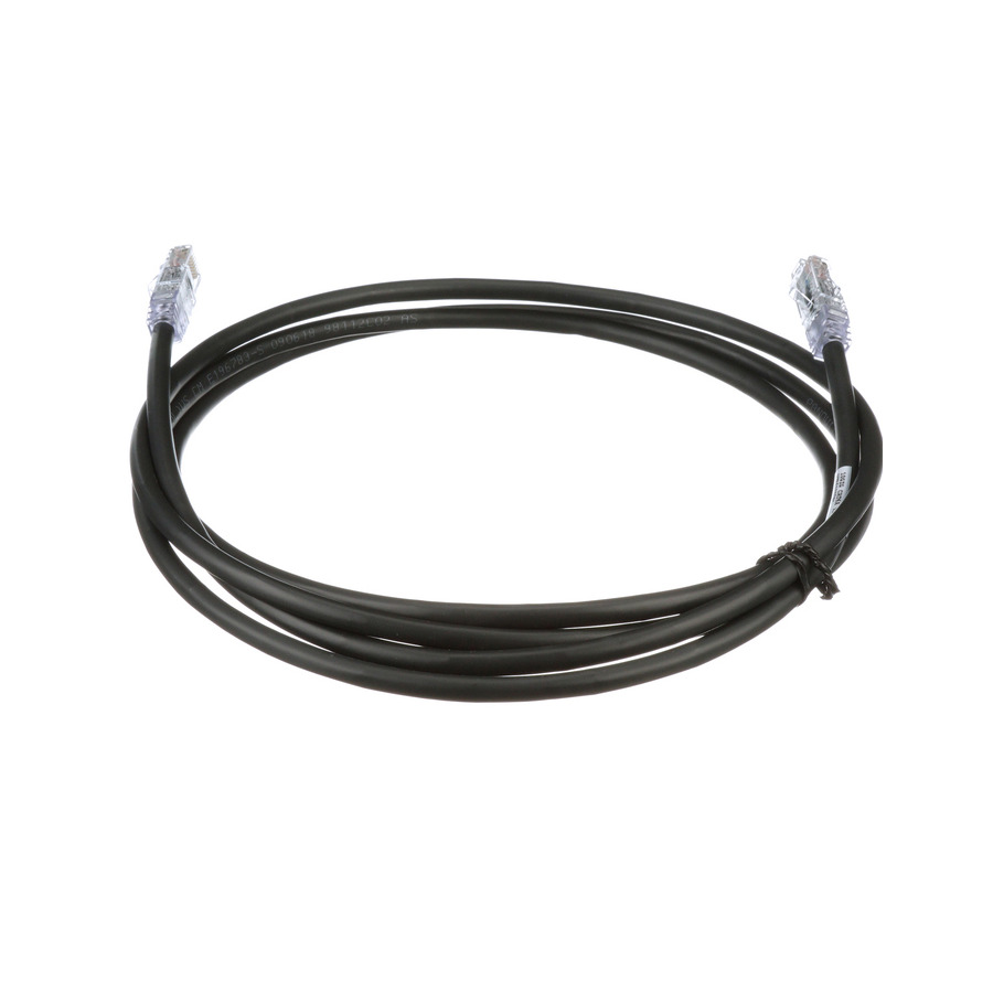 Panduit UTP6AX7BL Patch Cord, Cat 6A, 24 AWG, RJ45, 7'L, CM, Clear