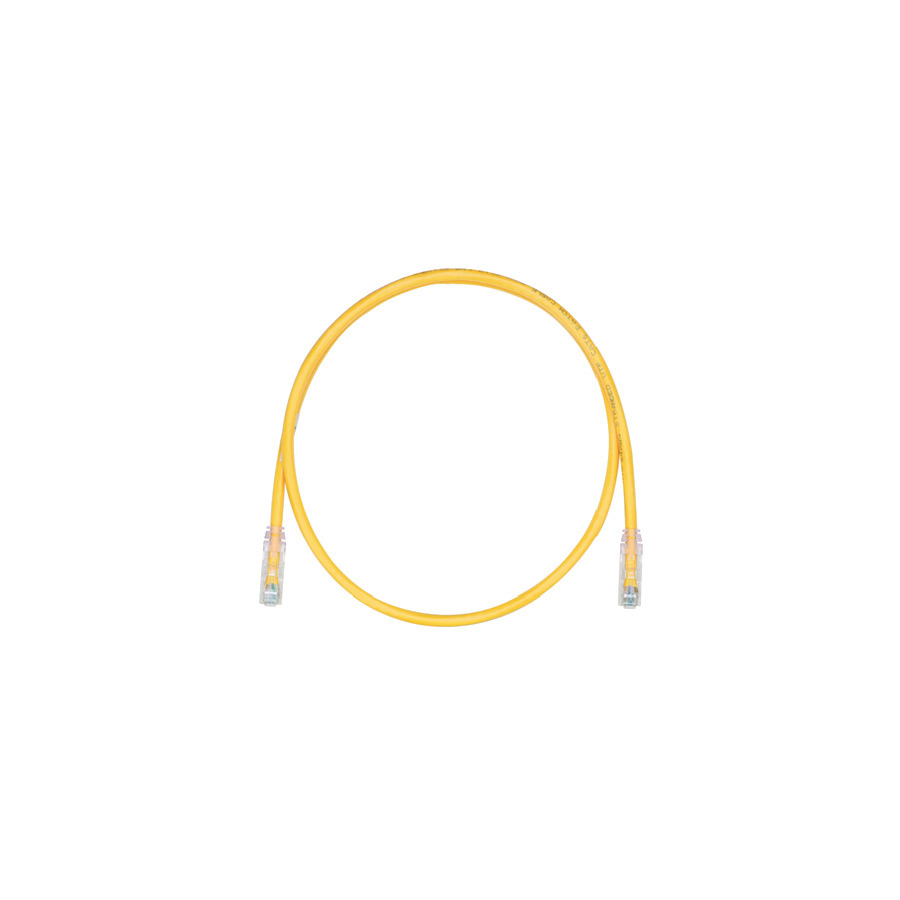 Panduit UTPSP15YLY Patch Cord, Cat 6, Copper, UTP, 15'L, CM, Clear/Yellow JensenTools