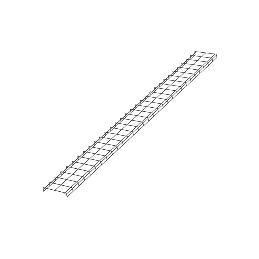 Panduit WG12BL10 Wyr-Grid Pathway, 118.4"H x 12.5"L x 2.1"W, Black