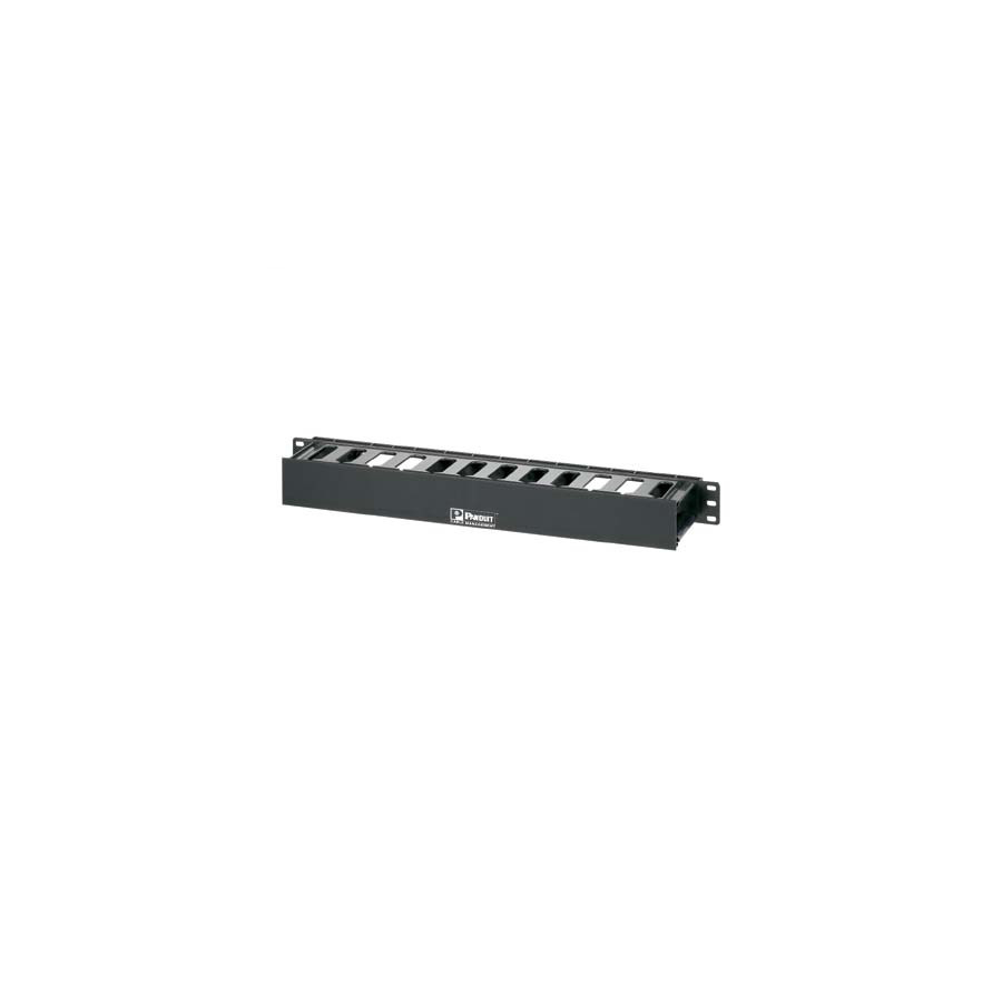 Panduit WMPFSE PatchLink Horizontal Cable Manager, 1 RU, PVC/ABS, Black