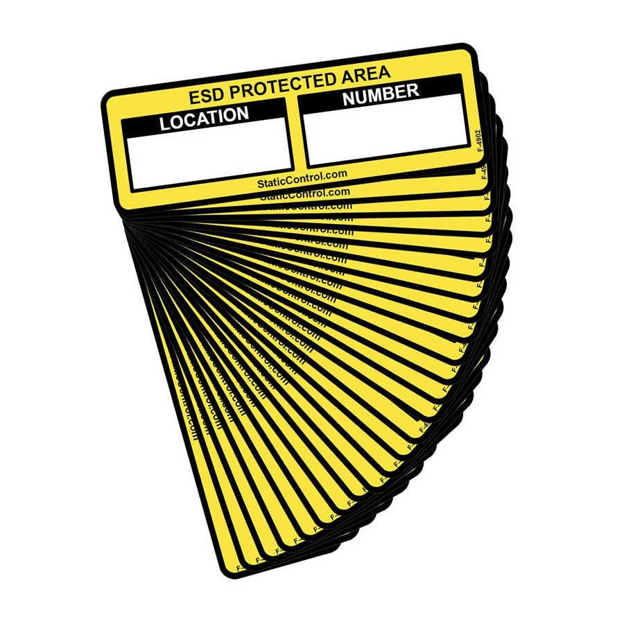 SCS 770766 Measurement Location Labels, 25 Pack