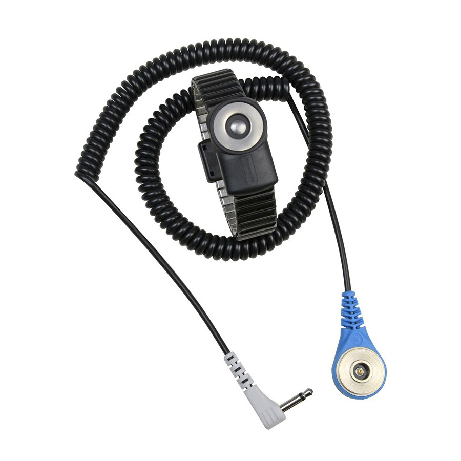 Desco 19900 MagSnap® 360™ Dual Wire Ground Cord 6' with Small Wrist Strap