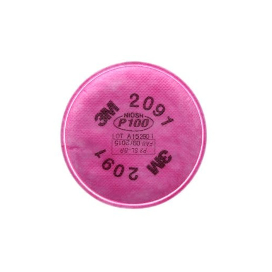 3M 7000051991 Particulate Filter, 2901, Pink, 100/ Case
